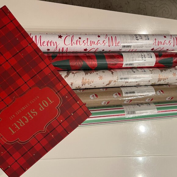 Holiday Christmas Santa gift wrap bundle! New! - Picture 2 of 16